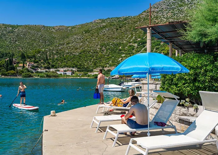 Sunny Seafront With Sunbeds! Unique Apartment Zaton (Dubrovnik-Neretva)